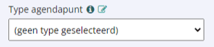 Type agendapunt