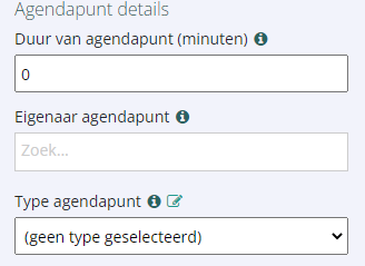 Agendapunt details