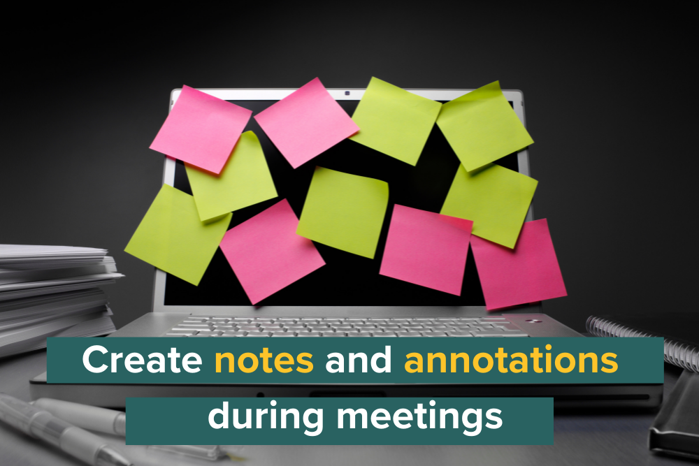 Het maken van notulen en annotaties tijdens vergaderingen