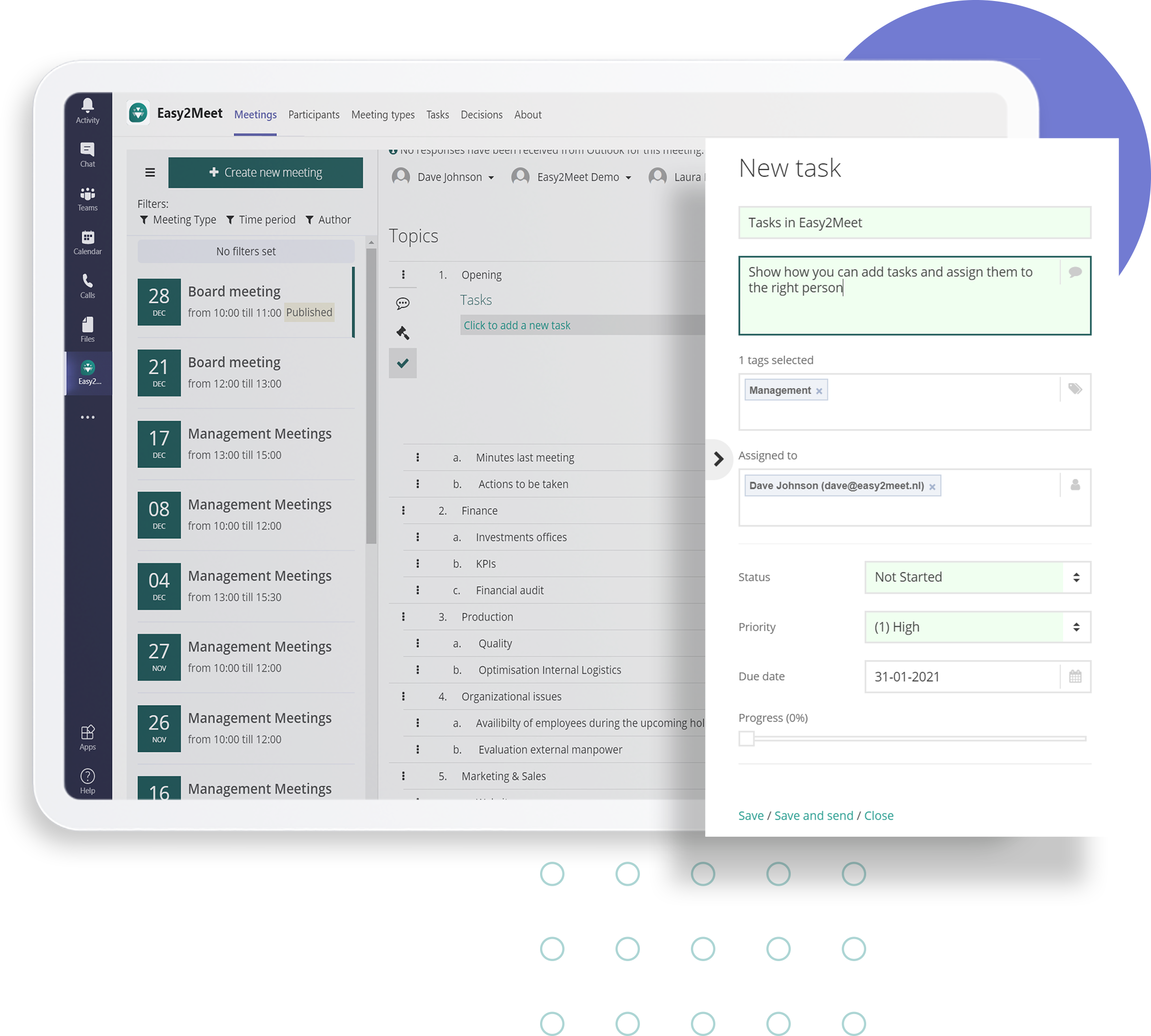 Tasks & decisions Indeqa