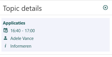 Topic details agenda item